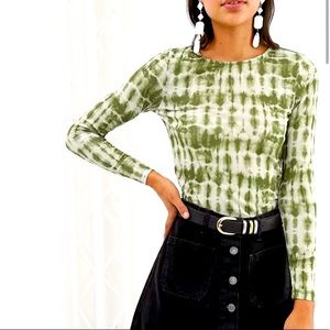 Green Dyed long-sleeve Top ASOS